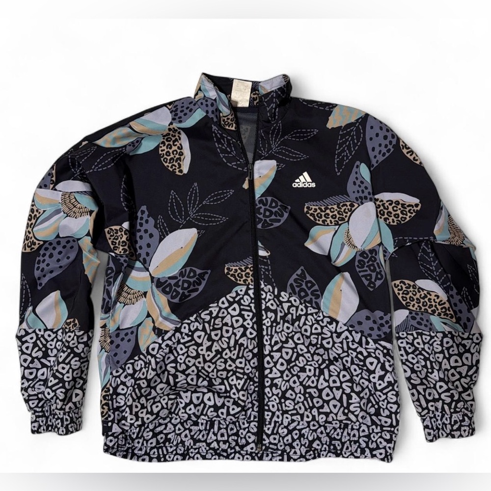 Adidas x Farm Rio lightweight windbreaker, sz L